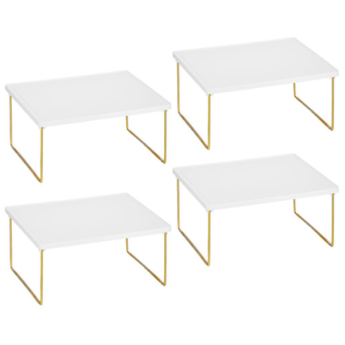 mDesign Metal Kitchen Shelf Stacking Storage Organizer Wayfair